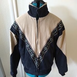 VTG Cripple Creek Mens Southwestern Aztec Jacket